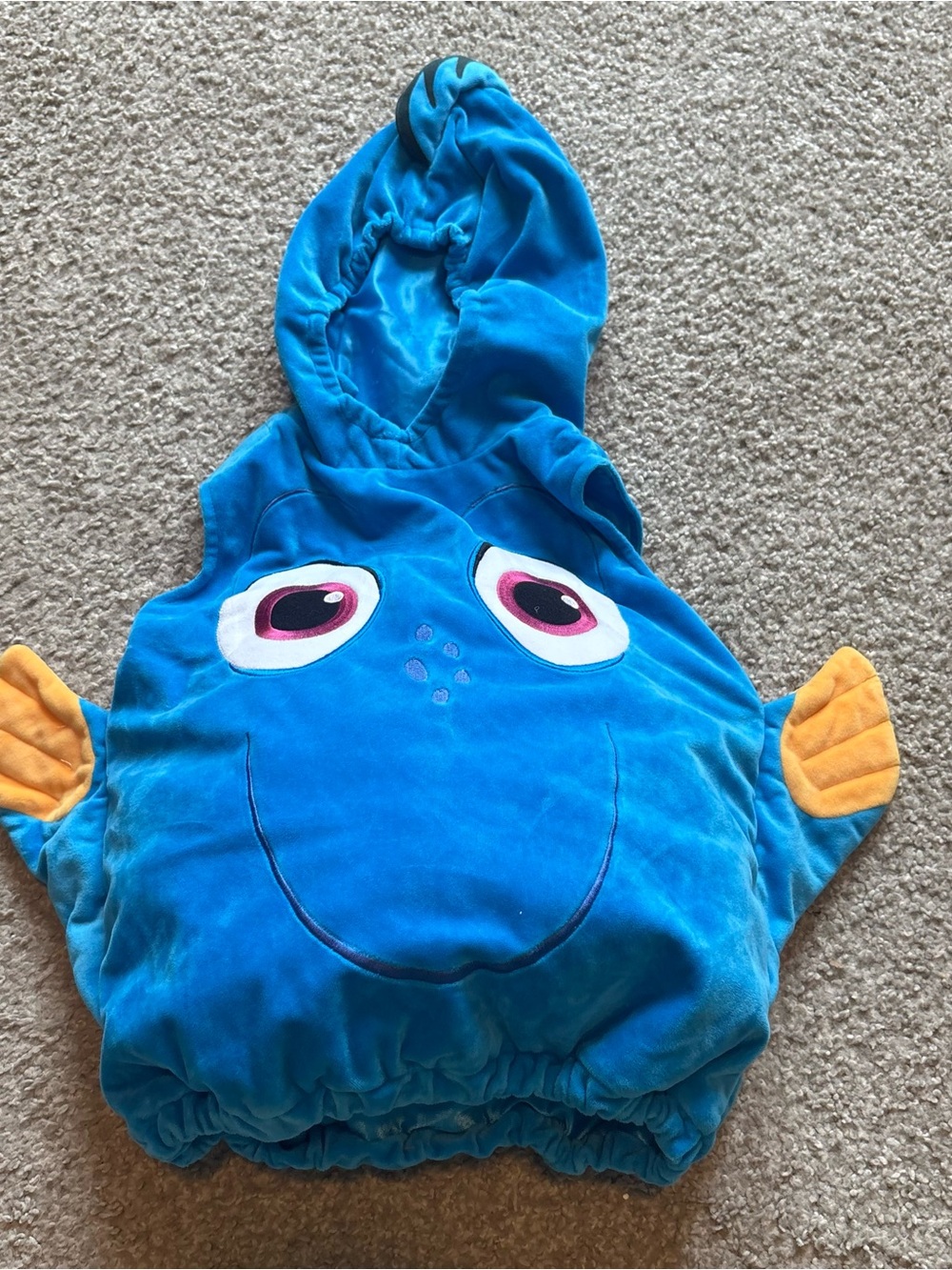 Disney Dory Plush Belly Costume Sz 12-18 months Baby Halloween Nemo Hooded World